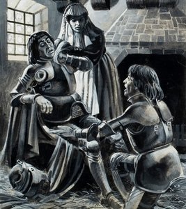 King Henry VI after the Battle of St Albans on 22nd May 1455