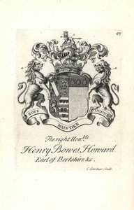 Coat of Arms and Crest of Henry Bowes Howard