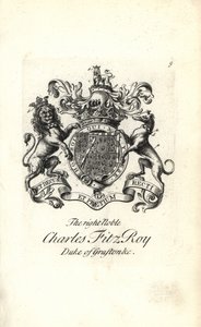Coat of Arms and Crest of Charles FitzRoy, 2nd Duke of Grafton