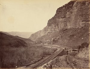 Plate 30. Looking Down Echo Canyon, from Death
