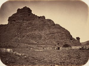 Plate 34. Sentinel Rock, Weber Valley, 1869 by Andrew Joseph Russell