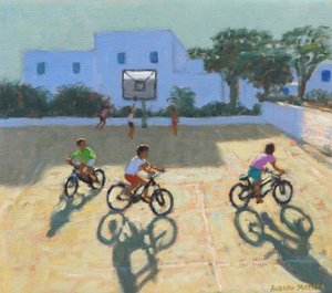 Boys on bike, Greece