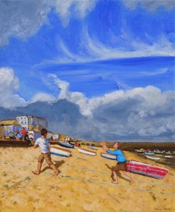 Catching the ball, St Ives