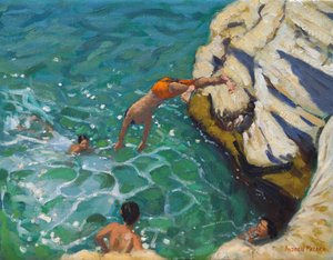 Diving and swimming, Skiathos, 2016