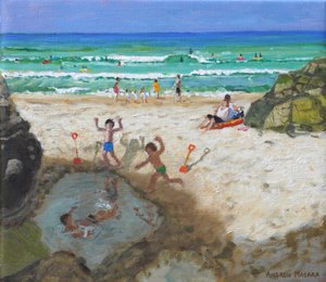 Fun in the sea pool, St Ives, 2024