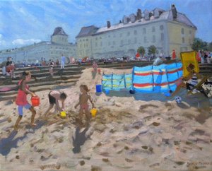 Playing in the Sand, Llandudno, 2010