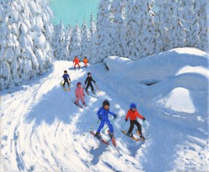 Skiing Down the Trail, Courchevel