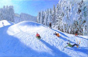 Skiing in Morzine, France, 2023 by Andrew Macara