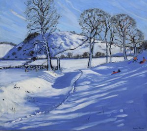 Sledging, Derbyshire Peak District, 2012