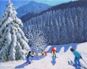 Snow Covered Trees, La Clusaz, France