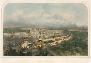 Parade Passing Apsley House, Hyde Park Corner, Piccadilly, London by Andrew Maclure