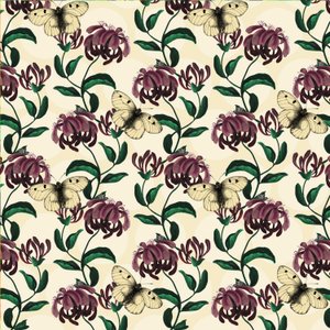 Honeysuckle with Clouded Apollo-light by Andrew Watson