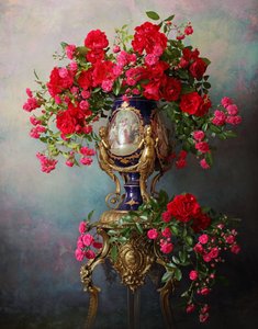 Elegant Ornate Roses by Andrey Morozov