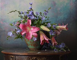 Still Life with Flowers by Andrey Morozov