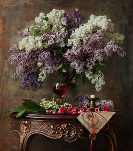 Vintage Lilac Still Life