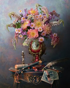 Vintage Music and Flowers