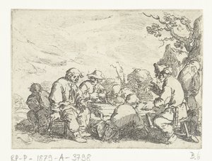 Drinking Farmers at a Table by Andries Both