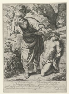 The Sacrifice of Isaac by Andries Jacobsz. Stock