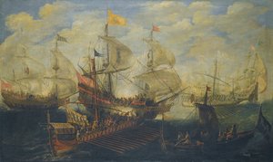 Naval Battle Between Turks and Christians