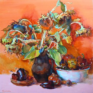 Autumn Harvest Still Life by Andrii Kutsachenko