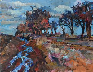 Autumn River Landscape