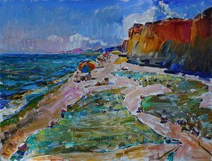 Colorful Beach Cliffs