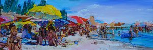 Lively Summer Beach by Andrii Kutsachenko