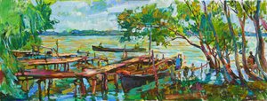 Peaceful Lake Docks