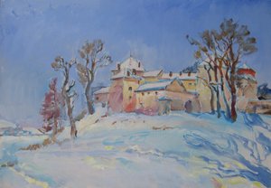 Sunny Winter Castle by Andrii Kutsachenko