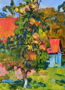 Vibrant Apple Tree by Andrii Kutsachenko