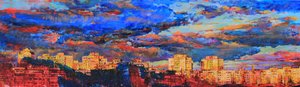 Vibrant City Sunset by Andrii Kutsachenko