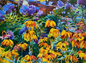 Vibrant Garden Flowers by Andrii Kutsachenko