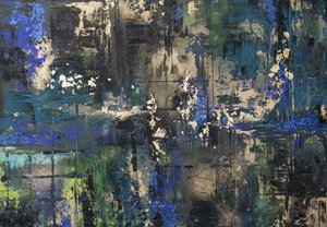 Textured Blue Gold
