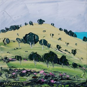 Vibrant Coastal Hills by Angela Hawkey