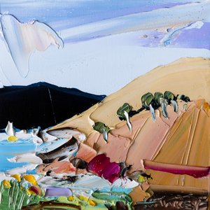 Vibrant Coastal Landscape by Angela Hawkey