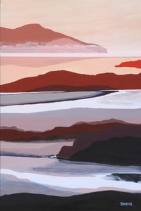 Abstract Layered Landscape by Angela Seear
