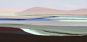 Muted Abstract Landscape by Angela Seear