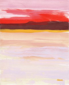 Vibrant Abstract Horizon by Angela Seear
