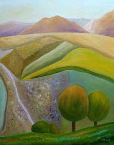 Abstract Countryside Hills