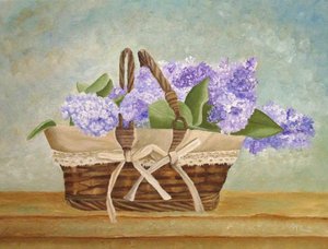 Charming Lilac Basket