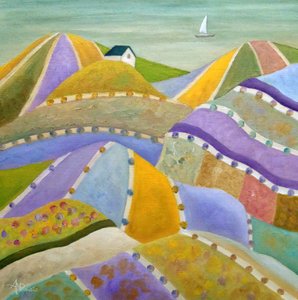 Colorful Patchwork Hills