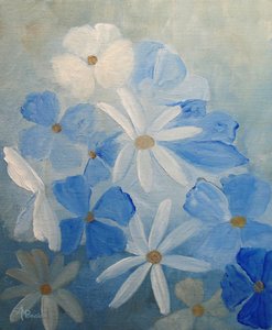 Dreamy Blue Blossoms