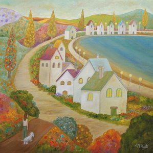 Idyllic Village Path