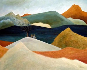 Serene Mountain Couple by Angeles M. Pomata