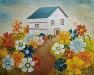 Whimsical Flower House