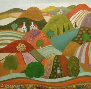 Whimsical Hillside Village