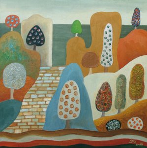 Whimsical Tree Landscape
