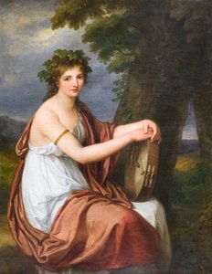 Portrait of a Young Woman Dressed as a Bacchante by Angelica Kauffman
