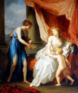 Euphrosyne wounded by Cupid, complaining to Venus by Angelica Kauffmann