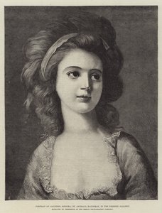 Portrait of Countess Potocka, in the Dresden Gallery by Angelica Kauffmann